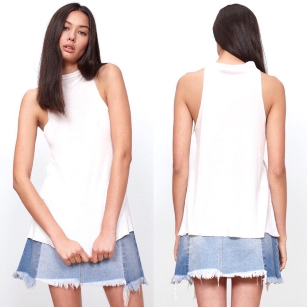 🤍 nwot | minkpink | funnel neck racerback tank